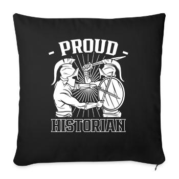 Stolzer Historiker Historik Geschichte Beruf - Sofakissenbezug 45 x 45 cm - Schwarz - Vorne