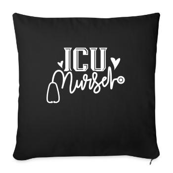 Intensive Care Nurse Intensive Care - Sofa pillowcase 17,3'' x 17,3'' (45 x 45 cm) - black - Front