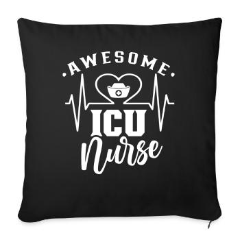 Great Intensive Care Nurse Intensive Care - Sofa pillowcase 17,3'' x 17,3'' (45 x 45 cm) - black - Front