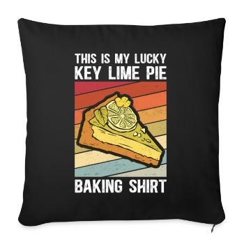 Cake Lemon Cake Lime Cake Gift - Sofa pillowcase 17,3'' x 17,3'' (45 x 45 cm) - black - Front
