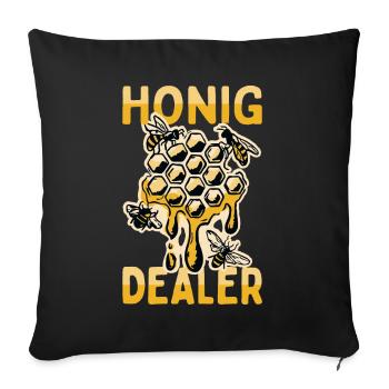 Honig Dealer Bienenzüchter Bienenflüsterer Bienen - Sofakissenbezug 45 x 45 cm - Schwarz - Vorne