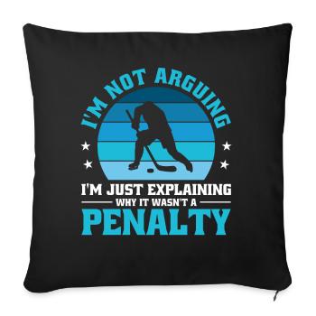 Je ne discute pas, j’explique simplement pourquoi - Housse de coussin décorative 45 x 45 cm - noir - Devant