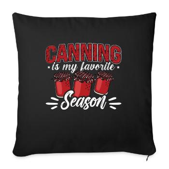 La mise en conserve est ma saison préférée Homesteader Canner - Housse de coussin décorative 45 x 45 cm - noir - Devant