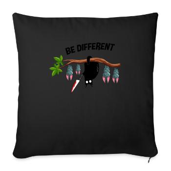 Be Different Cat Be You Autism Awareness Cat - Sofakissenbezug 45 x 45 cm - Schwarz - Vorne