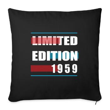 Limited Edition 1959 - Sofakissenbezug 45 x 45 cm - Schwarz - Vorne