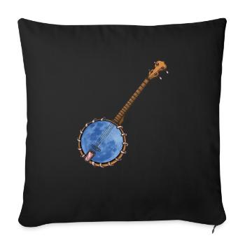 Banjo Shirts For Men Bluegrass Appalachia Folk - Sofa pillowcase 17,3'' x 17,3'' (45 x 45 cm) - black - Front