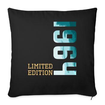 1964 Limited Edition - Sofa pillowcase 17,3'' x 17,3'' (45 x 45 cm) - black - Front