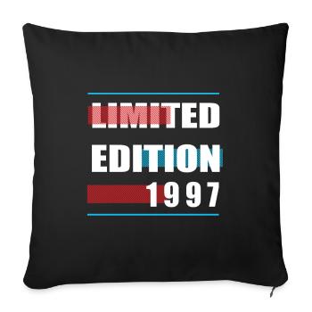 Limited Edition 1997 - Sofakissenbezug 45 x 45 cm - Schwarz - Vorne