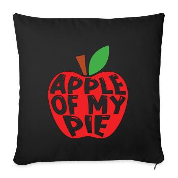 Apple Pie Apple Of My Pie Cooking Fruit Pastries - Sofa pillowcase 17,3'' x 17,3'' (45 x 45 cm) - black - Front