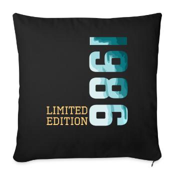 1986 Limited Edition - Sofa pillowcase 17,3'' x 17,3'' (45 x 45 cm) - black - Front