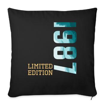 1987 Édition limitée - Housse de coussin décorative 45 x 45 cm - noir - Devant