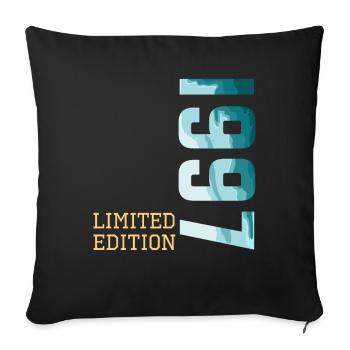 1997 Limited Edition - Sofa pillowcase 17,3'' x 17,3'' (45 x 45 cm) - black - Front