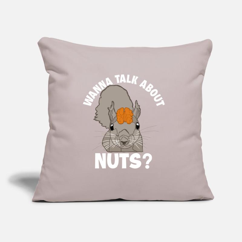 Wanna Talk About Nuts Squirrel Fox Squirrel Sofa pillowcase 17,3'' x 17,3'' (45 x 45 cm)