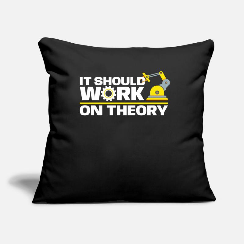 It Should Work In Theory For Robotic Enginners Sofakissenbezug 45 x 45 cm