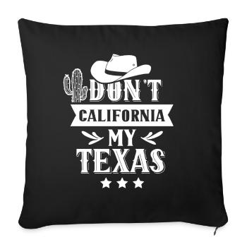 California Texas Texas Sayings Texan Pride - Sofa pillowcase 17,3'' x 17,3'' (45 x 45 cm) - black - Front