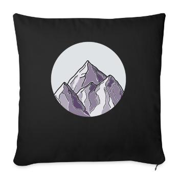 Randonnée Randonnées Ran - Housse de coussin décorative 45 x 45 cm - noir - Devant