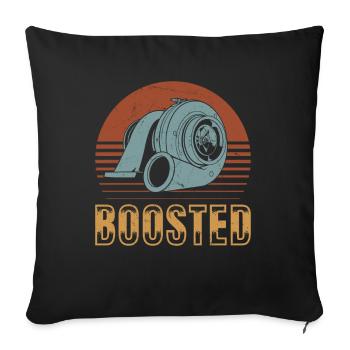 Turbolader Boosted - Turbo & Tuning - Sofakissenbezug 45 x 45 cm - Schwarz - Vorne