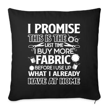 Quilter Quilter Buy More Fabric - Sofa pillowcase 17,3'' x 17,3'' (45 x 45 cm) - black - Front