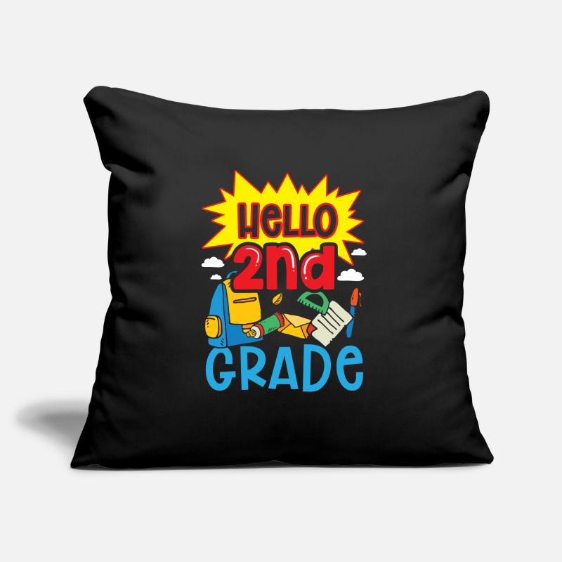 Hello 2nd Class Second Class Second Grader Sofa pillowcase 17,3'' x 17,3'' (45 x 45 cm)