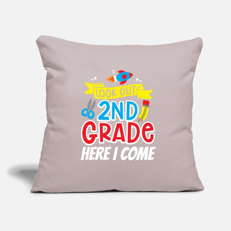 Attention second grade I come second grader Sofa pillowcase 17,3'' x 17,3'' (45 x 45 cm)