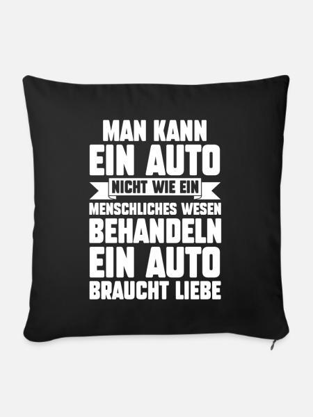 KFZ Mechaniker Geselle Schrauber Tuner - Sofakissenbezug 45 x 45 cm - Schwarz