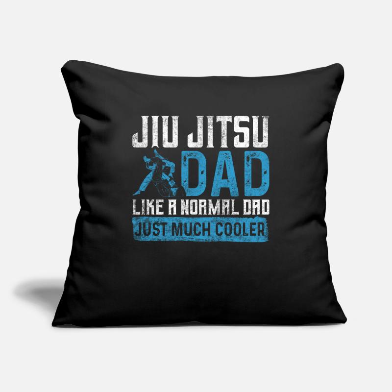 Comme un père normal juste beaucoup plus cool Jiu Jitsu Housse de coussin décorative 45 x 45 cm