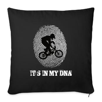 Bmx Bike c’est dans mon ADN - Housse de coussin décorative 45 x 45 cm - noir - Devant