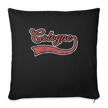 Cologne lettering - Sofa pillowcase 17,3'' x 17,3'' (45 x 45 cm) - black - Front