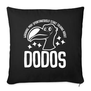 Dodo Dire Dodos - Housse de coussin décorative 45 x 45 cm - noir - Devant