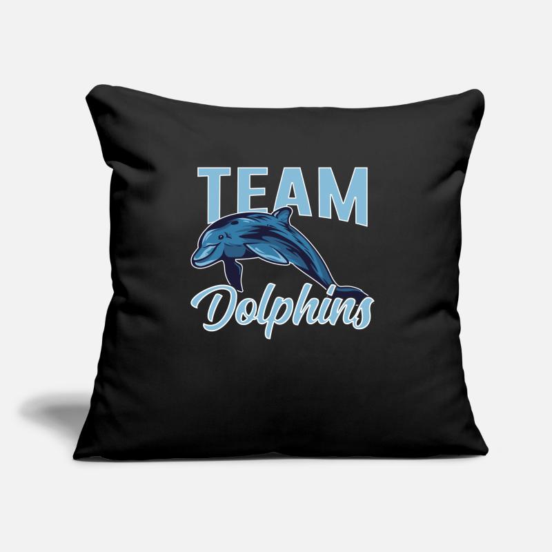 Team Dolphins Dolphins Dolphin Dolphin Lovers Sofa pillowcase 17,3'' x 17,3'' (45 x 45 cm)