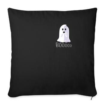 Cute ghost Halloween costume - Sofa pillowcase 17,3'' x 17,3'' (45 x 45 cm) - black - Front