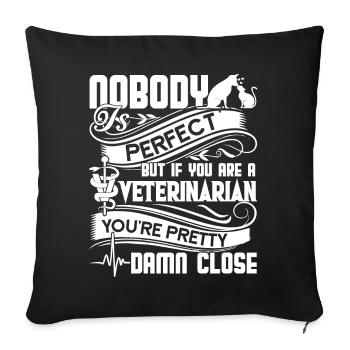 Veterinarian If You're A Veterinarian - Sofa pillowcase 17,3'' x 17,3'' (45 x 45 cm) - black - Front