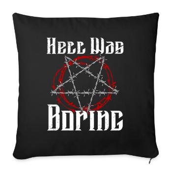 Satan Beelzebub Devil Gothic Pentagram Mystical - Sofa pillowcase 17,3'' x 17,3'' (45 x 45 cm) - black - Front