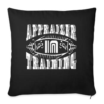 Appraiser Appraiser In Training - Sofa pillowcase 17,3'' x 17,3'' (45 x 45 cm) - black - Front