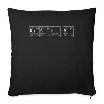 Rush B dans Chemical Elements Funny - Housse de coussin décorative 45 x 45 cm - noir - Devant