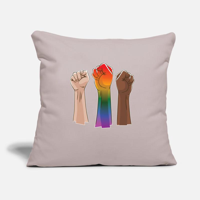 Rainbow Faust join forces Black Sofa pillowcase 17,3'' x 17,3'' (45 x 45 cm)
