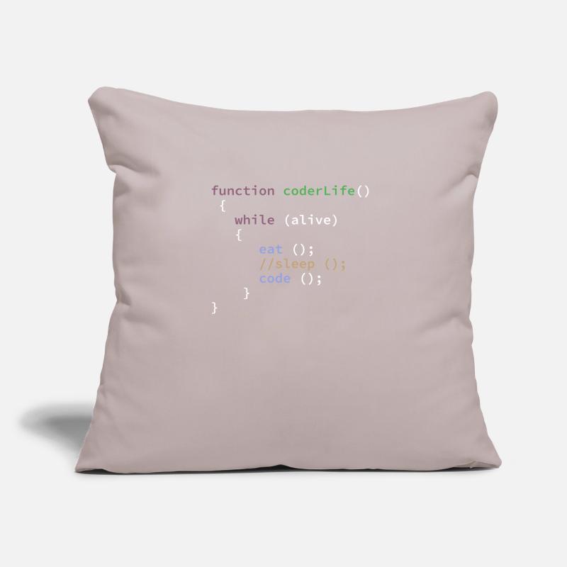 Funny Programmer Life Function Sofa pillowcase 17,3'' x 17,3'' (45 x 45 cm)
