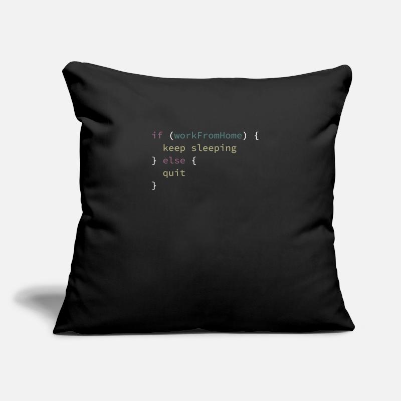 Fun work from home computer Sofa pillowcase 17,3'' x 17,3'' (45 x 45 cm)