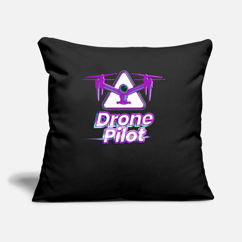 Drone Pilot Drone Pilot Drone Cadeau Housse de coussin décorative 45 x 45 cm