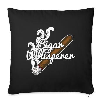Zigarren Zigarren - Sofakissenbezug 45 x 45 cm - Schwarz - Vorne