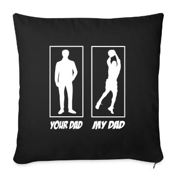Your Dad My Dad Basketball Papa - Sofa pillowcase 17,3'' x 17,3'' (45 x 45 cm) - black - Front