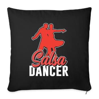 Salsa Dancer Hobby Dancing Dance - Sofa pillowcase 17,3'' x 17,3'' (45 x 45 cm) - black - Front