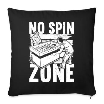 Foosball Table Football - Sofa pillowcase 17,3'' x 17,3'' (45 x 45 cm) - black - Front