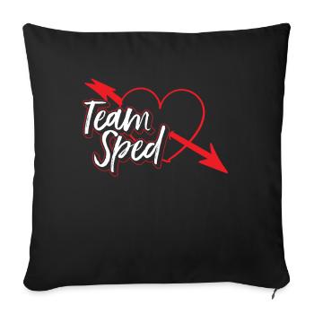 Équipe Enseignant en éducation spécialisée Profession de l’éducation spécialisée - Housse de coussin décorative 45 x 45 cm - noir - Devant