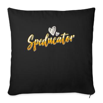 Speducator Special Education Special Education Teacher - Sofa pillowcase 17,3'' x 17,3'' (45 x 45 cm) - black - Front
