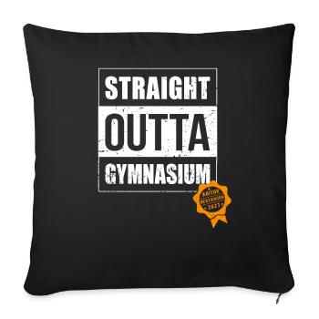 Abi 2023 Abitur exam passed Graduation Abitur - Sofa pillowcase 17,3'' x 17,3'' (45 x 45 cm) - black - Front