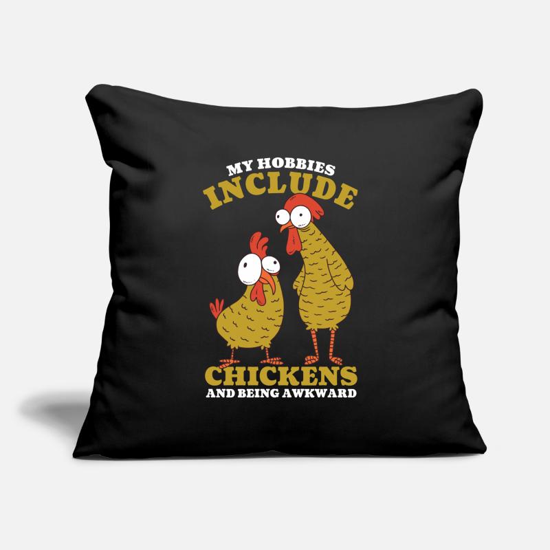 My Hobbies Include Chickens Sofa pillowcase 17,3'' x 17,3'' (45 x 45 cm)