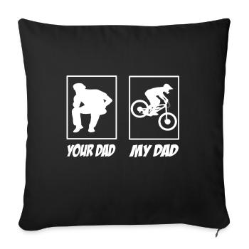 Downhill Mountain Bike - Sofa pillowcase 17,3'' x 17,3'' (45 x 45 cm) - black - Front