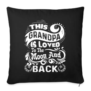 Father's Day I Love My Grandpa - Sofa pillowcase 17,3'' x 17,3'' (45 x 45 cm) - black - Front