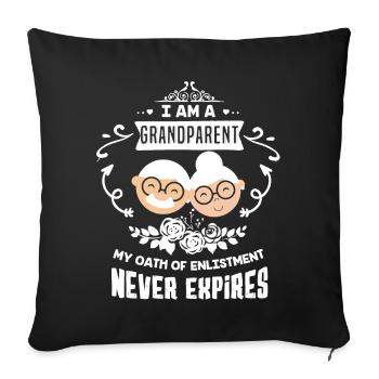 Father's Day I Am A Grandparent - Sofa pillowcase 17,3'' x 17,3'' (45 x 45 cm) - black - Front